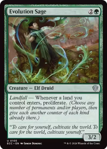 Evolution Sage (105), Commander: Lorwyn Eclipsed — Magic card price