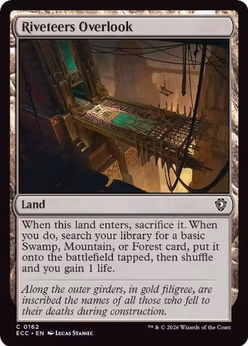 Riveteers Overlook (162), Commander: Lorwyn Eclipsed — Magic card price