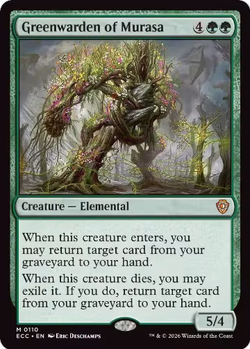 Greenwarden of Murasa (110), Commander: Lorwyn Eclipsed — Magic card price