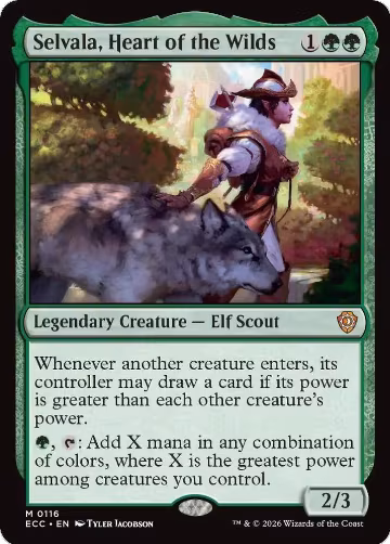 Selvala, Heart of the Wilds (116) — card price