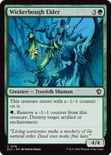 Wickerbough Elder (118), Commander: Lorwyn Eclipsed — Magic card price