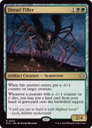 Dread Tiller (20), Commander: Lorwyn Eclipsed — Magic card price