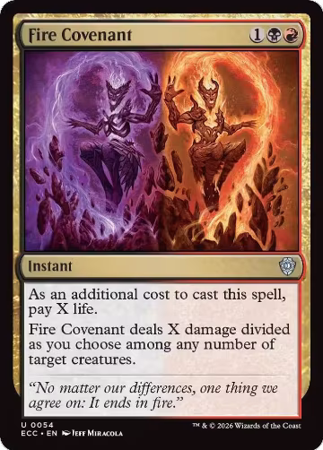 Fire Covenant (54), Commander: Lorwyn Eclipsed — Magic card price