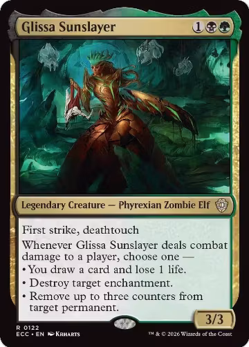 Glissa Sunslayer (122), Commander: Lorwyn Eclipsed — Magic card price