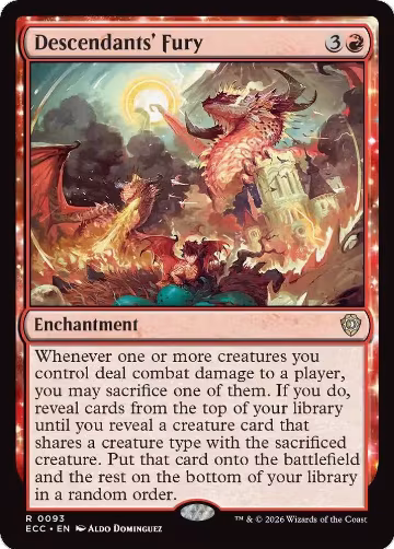 Descendants' Fury (93), Commander: Lorwyn Eclipsed — Magic card price