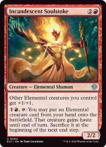 Incandescent Soulstoke (94), Commander: Lorwyn Eclipsed — Magic card price