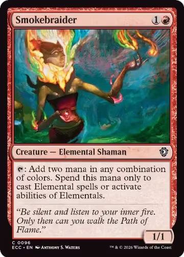 Smokebraider (96), Commander: Lorwyn Eclipsed — Magic card price