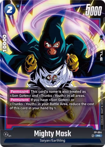 Mighty Mask (Tournament Pack 09) (FP-064), Tournament and Championship Promos — DB Fusion card price