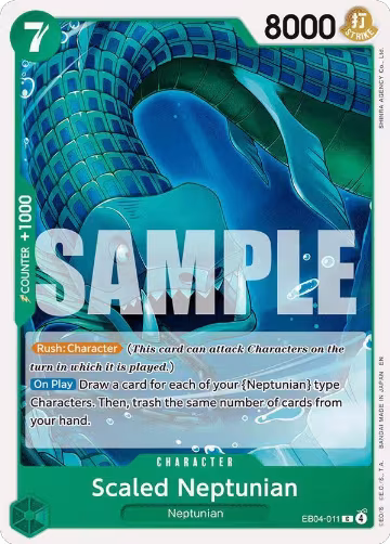 Scaled Neptunian (EB04-011), The Azure Sea's Seven — One Piece card price