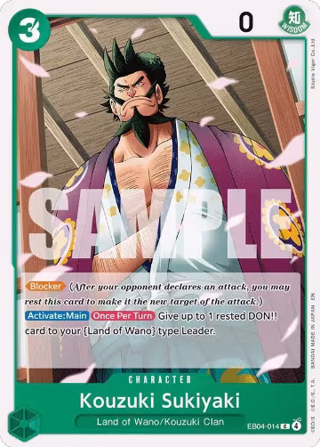 Kouzuki Sukiyaki (EB04-014), The Azure Sea's Seven — One Piece card price