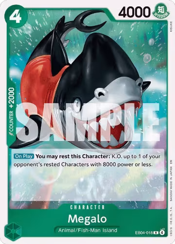 Megalo (EB04-018), The Azure Sea's Seven — One Piece card price