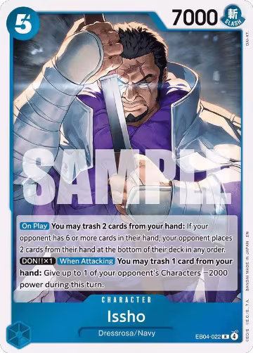 Issho - EB04-022 (EB04-022), The Azure Sea's Seven — One Piece card price