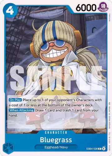Bluegrass (EB04-026), The Azure Sea's Seven — One Piece card price