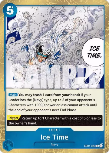 Ice Time (EB04-028), The Azure Sea's Seven — One Piece card price
