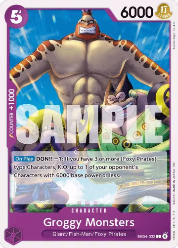 Groggy Monsters (EB04-033), The Azure Sea's Seven — One Piece card price