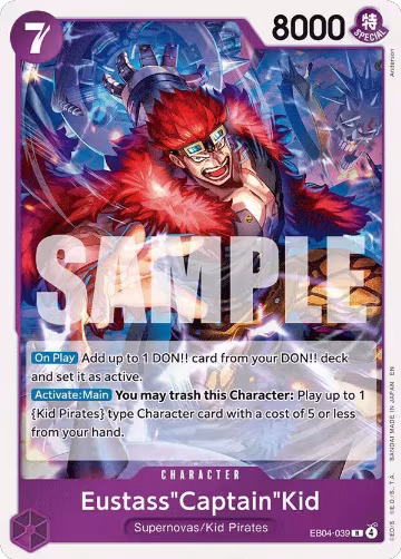 Eustass"Captain"Kid - EB04-039 (EB04-039), The Azure Sea's Seven — One Piece card price