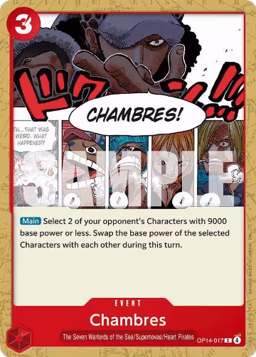 Chambres (OP14-017), The Azure Sea's Seven — One Piece card price