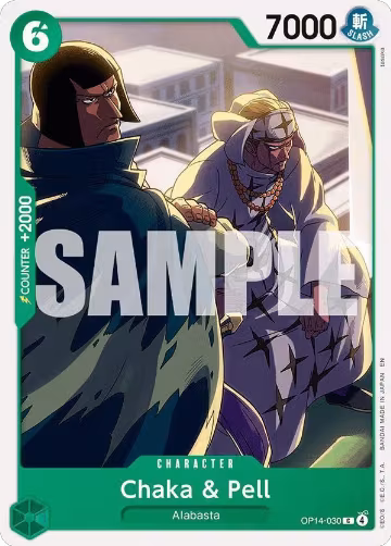 Chaka & Pell - OP14-030 (OP14-030), The Azure Sea's Seven — One Piece card price