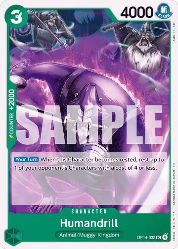Humandrill (OP14-032), The Azure Sea's Seven — One Piece card price