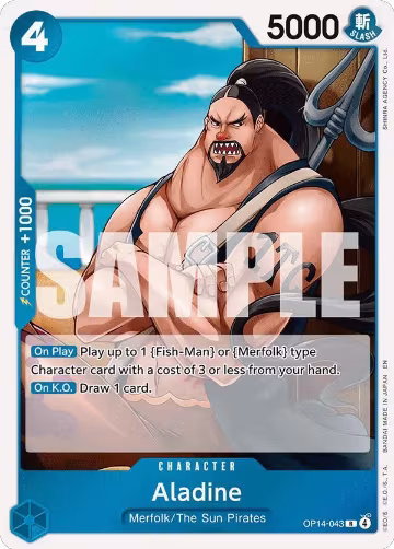 Aladine (OP14-043), The Azure Sea's Seven — One Piece card price