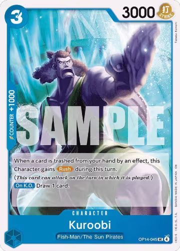 Kuroobi (OP14-045), The Azure Sea's Seven — One Piece card price