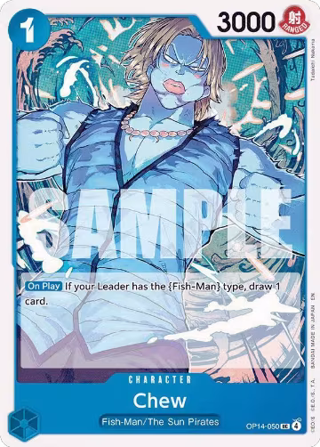 Chew (OP14-050), The Azure Sea's Seven — One Piece card price