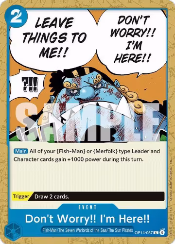 Don't Worry!! I'm Here!! (OP14-057), The Azure Sea's Seven — One Piece card price