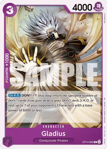 Gladius (OP14-062), The Azure Sea's Seven — One Piece card price