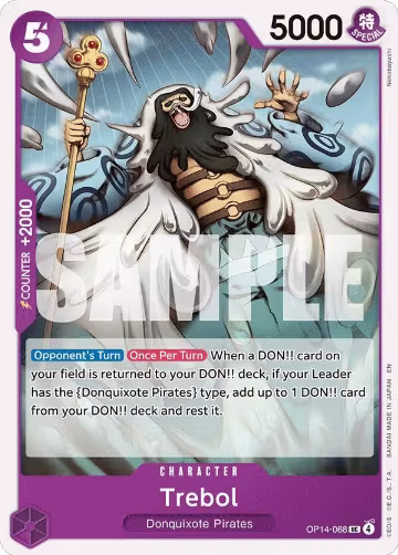 Trebol (OP14-068), The Azure Sea's Seven — One Piece card price