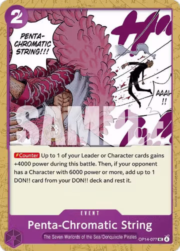Penta-Chromatic String (OP14-077), The Azure Sea's Seven — One Piece card price