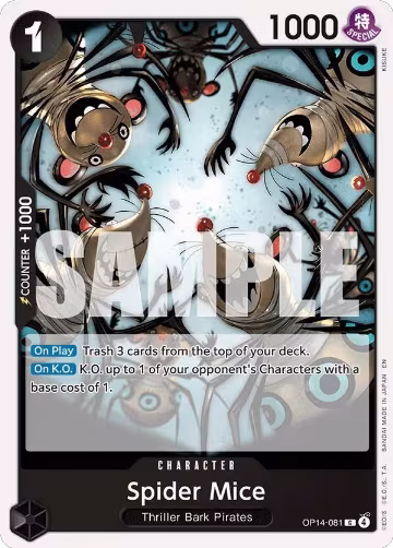Spider Mice (OP14-081), The Azure Sea's Seven — One Piece card price