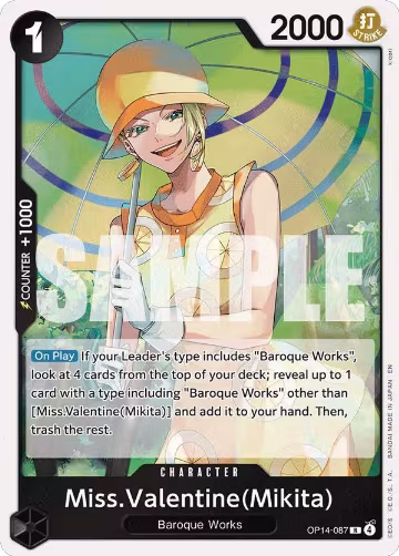 Miss.Valentine(Mikita) (OP14-087), The Azure Sea's Seven — One Piece card price