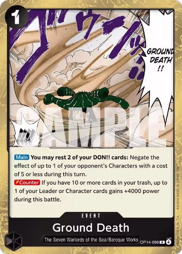Ground Death (OP14-096), The Azure Sea's Seven — One Piece card price