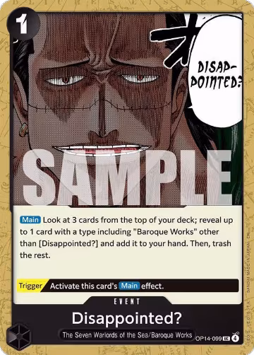 Disappointed? (OP14-099), The Azure Sea's Seven — One Piece card price