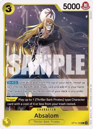 Absalom (OP14-100), The Azure Sea's Seven — One Piece card price