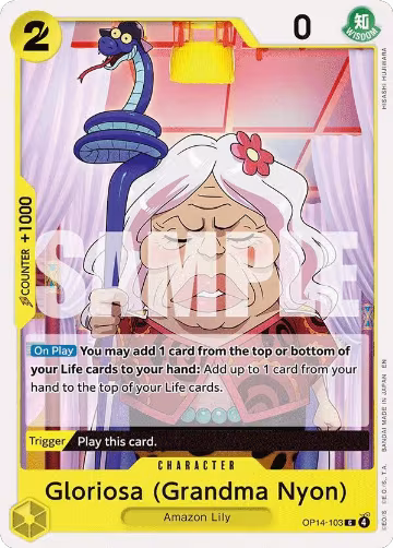 Gloriosa (Grandma Nyon) (OP14-103), The Azure Sea's Seven — One Piece card price