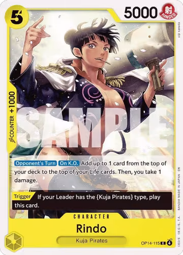 Rindo (OP14-115), The Azure Sea's Seven — One Piece card price