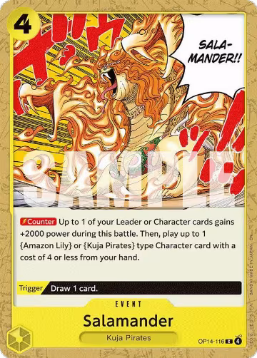 Salamander (OP14-116), The Azure Sea's Seven — One Piece card price