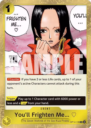 You'll Frighten Me... (OP14-118), The Azure Sea's Seven — One Piece card price
