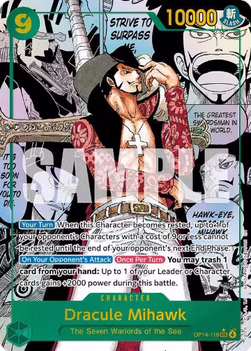 Dracule Mihawk (Manga) (OP14-119) — card price
