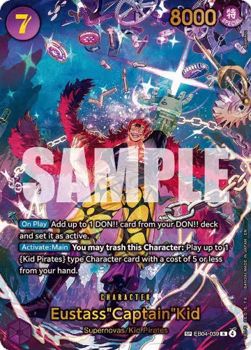 Eustass"Captain"Kid - EB04-039 (SP) (EB04-039), The Azure Sea's Seven — One Piece card price