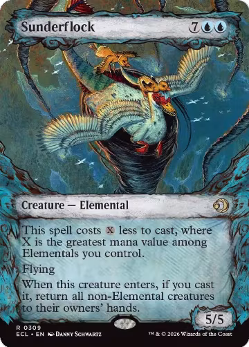 Sunderflock (Showcase) (309), Lorwyn Eclipsed — Magic card price