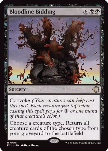 Bloodline Bidding (91), Lorwyn Eclipsed — Magic card price