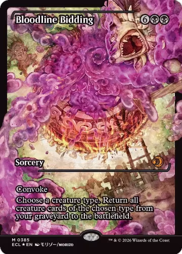Bloodline Bidding (Showcase) (385), Lorwyn Eclipsed — Magic card price