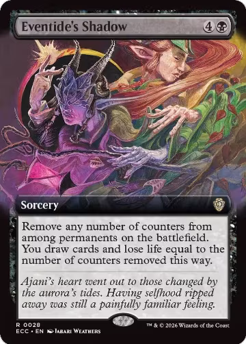 Eventide's Shadow (Extended Art) (28), Commander: Lorwyn Eclipsed — Magic card price
