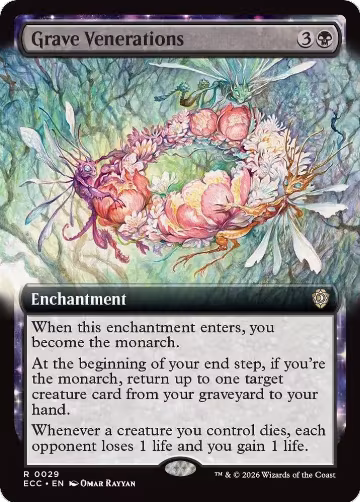 Grave Venerations (Extended Art) (29), Commander: Lorwyn Eclipsed — Magic card price