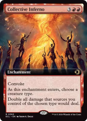 Collective Inferno (Extended Art) (363), Lorwyn Eclipsed — Magic card price