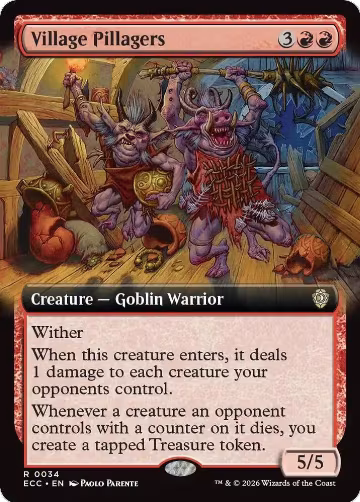 Village Pillagers (Extended Art) (34), Commander: Lorwyn Eclipsed — Magic card price
