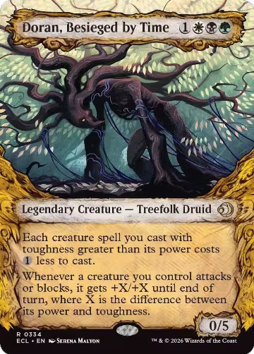 Doran, Besieged by Time (Showcase) (334), Lorwyn Eclipsed — Magic card price