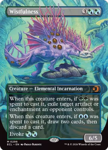 Wistfulness (Borderless) (296), Lorwyn Eclipsed — Magic card price